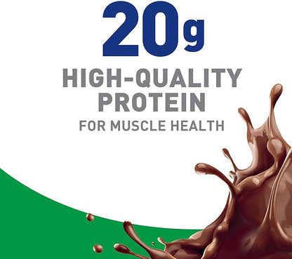 BOOST High Protein with Fiber Ready to Drink Complete Nutritional Drink, Rich Chocolate, 8 fl oz Bottle, 24 Pack