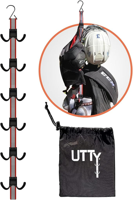 UTTY Hanging Multipurpose Portable Hockey Drying Rack - Durable Gear Keeper & Sports Equipment