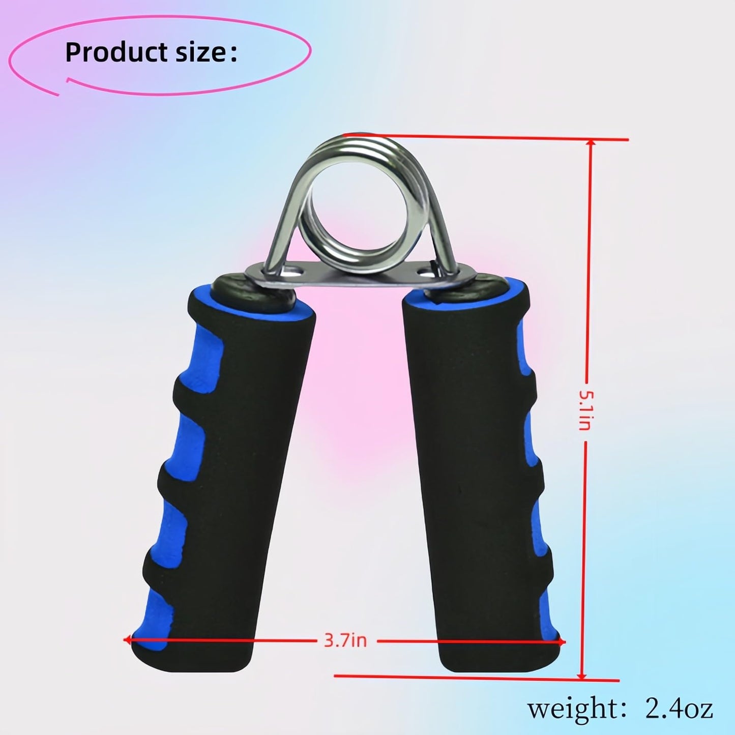 RyanDesign Grip Strengthener Set - 2 Soft Foam Hand Exercisers for Arthritis Relief, Carpal Tunnel