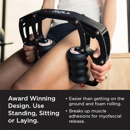 ROLL Recovery R8 (Carbon Black) - Deep Tissue Massage Roller