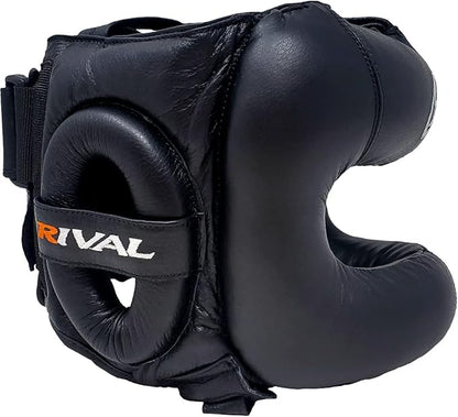 RIVAL Boxing RHGFS3 Face-Saver Sparring Headgear - Wide Eye Opening, Premium Leather, and Thermoplastic Inner Frame