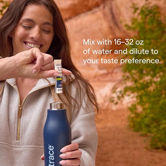 Trace Minerals ZeroLyte - Drink Mix Powder Supports Hydration & Energy - Aids Healthy Nerve & Muscle Function - Support Heart & Digestion Health - Salty Berry Lemonade, 30 Packets (30 Servings)