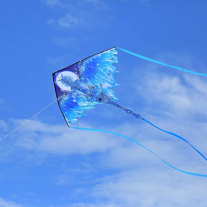 4Pack Large Kite Set - Easy to Fly for Kids Adults, Beach & Park & Outdoor Activities, Perfect for Easter and Festival