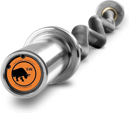 Chong Olympic Barbell 47Inch-4FT-350lb /86Inch-7FT-1500lb EZ Curl Weight Bar, Capacity Chrome Barbells for Gym Home Strength Training,Weightlifting,Power Lifting