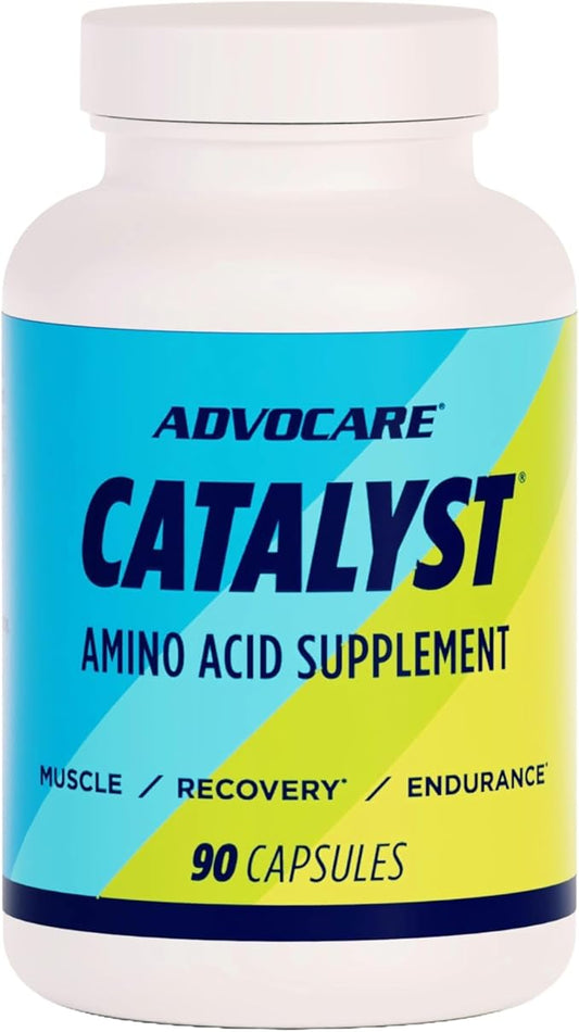 AdvoCare Catalyst Amino Acid Dietary Supplement - BCAA Supplement with L-Arginine & L-Glutamine - Supports Muscle Growth & Recovery* - 90 Capsules