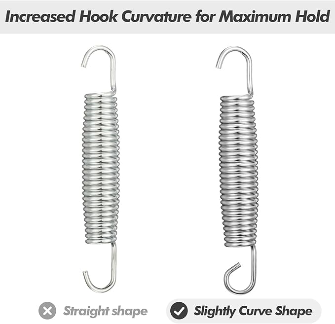 Tudomro Trampoline Springs Replacement - Heavy Duty Stainless Steel Weather Resistant Metal Trampoline Pulling Tool Accessories