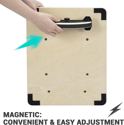 Sportneer 2-in-1 Balance Board ??Adjustable Wobble & Slant Board for Core Strength, Stretching, Rehab, Standing Desk, Home Gym Workout