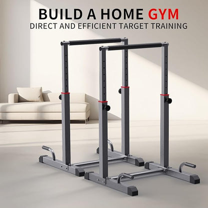 K KiNGKANG Dip Bar Station Set, 9 Level Adjustable, 1200lbs Heave Duty Dip Station for Full Body Workout Fitness,Functional Parallettes Bars