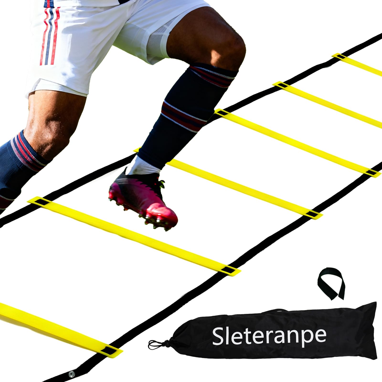 Sleteranpe 20ft Agility Ladder Training Ladder Speed