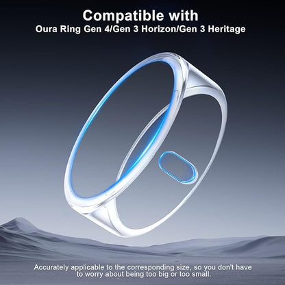 5 Pack Cover Compatible with Oura Ring Gen 4/Oura Ring Gen 3 Horizon/Heritage, Surport Charging with Cover on, Anti-Scratch TPU Protector for Oura Rings Accessories Women Men (Size 11)