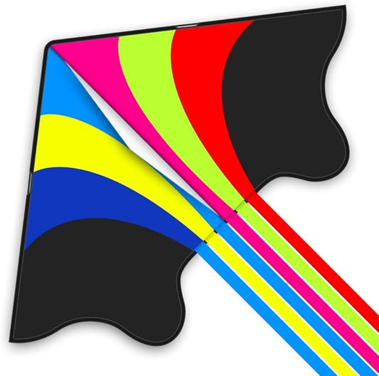 Mint's Colorful Life Delta Kite for Kids & Adults, Extremely Easy to Fly Kite, Best Kites for