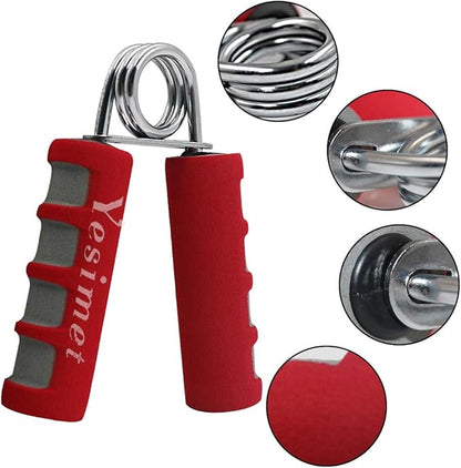 2 Pack Hand Grip Strengthener Set, Forearm Exerciser, Finger Gripper, Grip Strength Trainer, Hand Grip- Soft Foam Hand Exercise for Quickly Increasing Wrist Forearm and Finger Strength