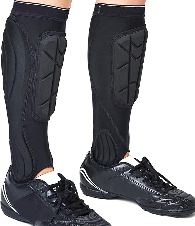 Soccer Shin Guards, Soccer Protective Gear with Calf and Ankle Pads, Shin Guard Pads for Youth and Adult