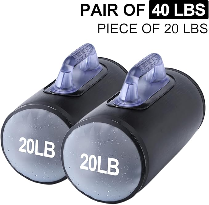 Water Dumbbells, Water Filled Training Dumbbells, Travel Weights Set, Adjustable Weights to 4-30 Lbs/Pair, Portable Gym for Strength Training, Fitness and Shaping