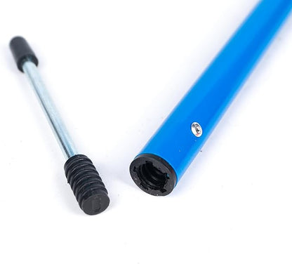 6 Pcs 5FT Adjustable Agility Training Poles for Soccer,Basketball,Football,Dog,Horse Training-Speed and Agility Training Equipment Sports Training Sticks with Stainless Steel Ground Nails