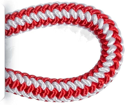 Pelican Rope 16-Strand Arborist Rope, 1/2 in (12.7 mm), 5400 lbs MBS, Static Climbing Rope, Rescue Operations, High Visibility, 120 ft, Tight Spliced Eye, Orange/White