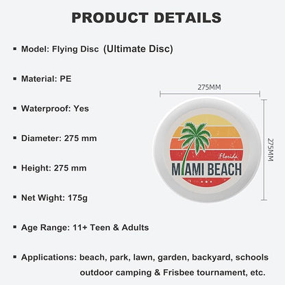 Rainbow Flower Outdoor Flying Disc Abstract Colorful Floral Ultimate Disc 175g for Boys Girls Men Women Birthday Christmas