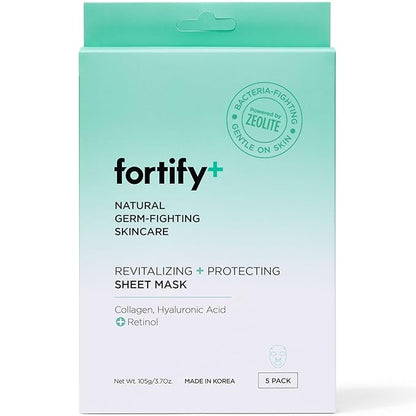 Face Mask - Hyaluronic Acid & Aloe - Dermatologist Tested, Ultra Hydrating, Anti-Aging, Pore Minimizing - 3-in-1: Detox - Treat- Boost - Clean Beauty, Korean Skin Care, 5 Sheet Masks