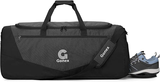 Gonex Gym Duffel Bag with Shoe Compartment Wet Pocket, Large Capacity Sports Duffle Bag for Men
