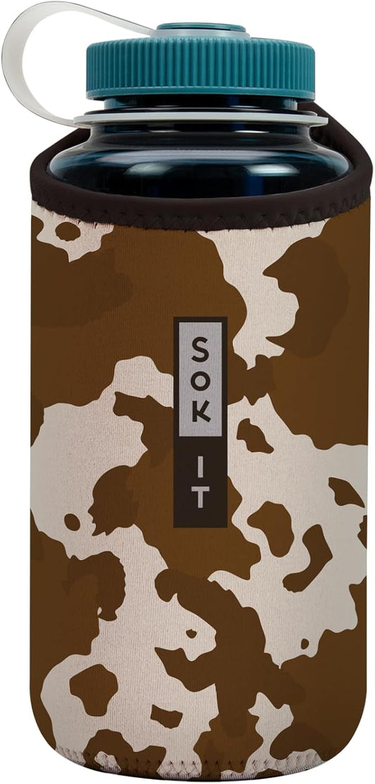 Sok It BotlSok Water Bottle Sleeve Insulated Neoprene Cover (Cowgirl, Fits 32oz Nalgene)