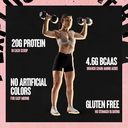 Animal 100% Whey Protein Powder ??Whey Blend for Pre or Post Workout, Recovery, Anytime Low Sugar Protein Boost Meal Replacement with BCAA Branched Chain Amino Acids ??New Flavor, Strawberry, 4 lb