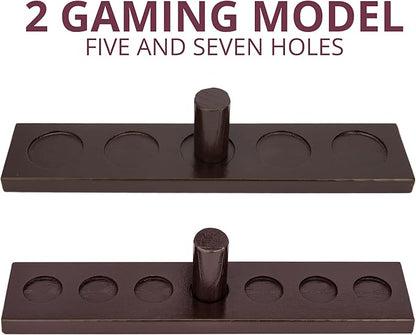 DreamToyz Ring Toss Games for Adults, Yard Games, Patio Decor, Outdoor Indoor Games, Wooden Hook and Ring Game for Bars, Home, Party, 15.7" X 13" Large Size