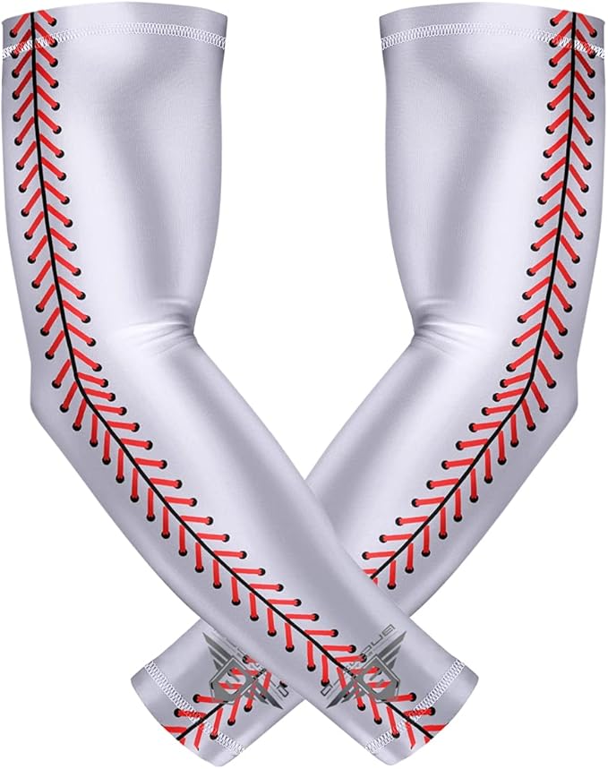 Bucwild Sports Baseball Arm Sleeve - Youth & Adult 1 Pair - Football Basketball Cycling Tennis