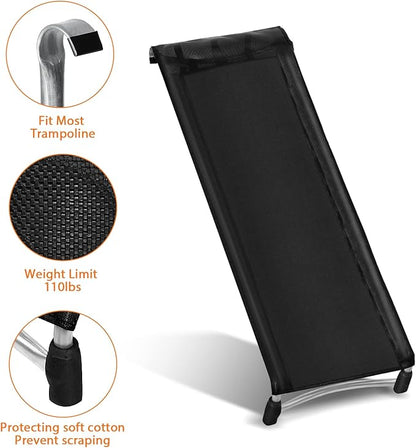 Universal Trampoline Ladder Slide kit, 3 Steps Wide Step Slide Ladder for Trampoline, Trampoline Accessories Include Slide and Ladder, Trampoline Slider for Children Kids Climb Up & Slide Down