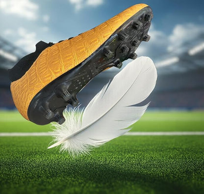 Soccer Cleats High-Top Outdoor Non-Slip Football Shoes Protection Lightweight for Firm Ground Training Breathable Fit (Size 6-13)