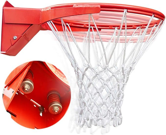 Professional 180º Heavy Duty Breakaway Basketball Rim，18 inch Single Spring Flex Rim Goal