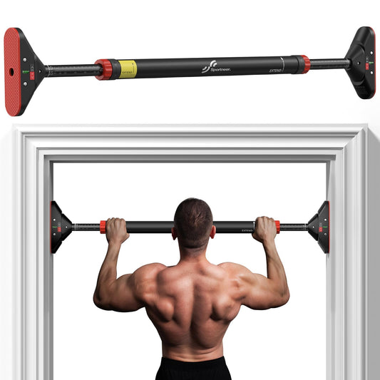Sportneer Pull Up Bar for Doorway, No-Drill, Adjustable 29.5-37 in, 440 lb