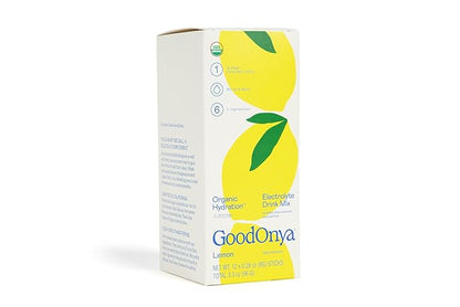 Organic Hydration Electrolyte Drink Mix, Certified Organic Hydration Powder, Non-GMO, Biochecked Glyphosate Free, Low Sugar, Lemonade Flavor, No Artificial Flavors,12 Stick Packs