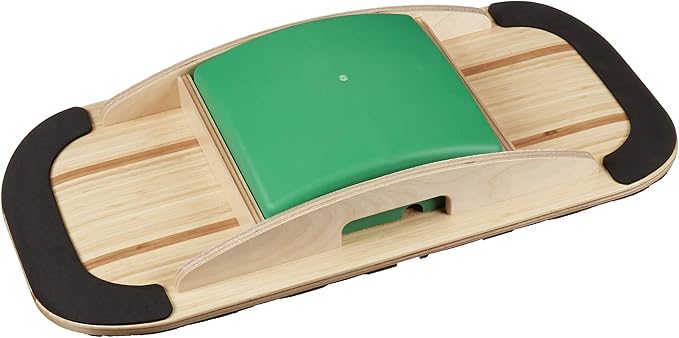 Blue Planet Balance Surfer | Bamboo Balance Board for Office, Standing Desks, Surfing, SUP, Yoga, Exercise! Includes 3 Balance Modules (EVA Foam)