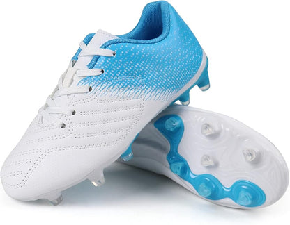 brooman Kids Soccer Cleats Boys Girls Athletic Outdoor Football Shoes