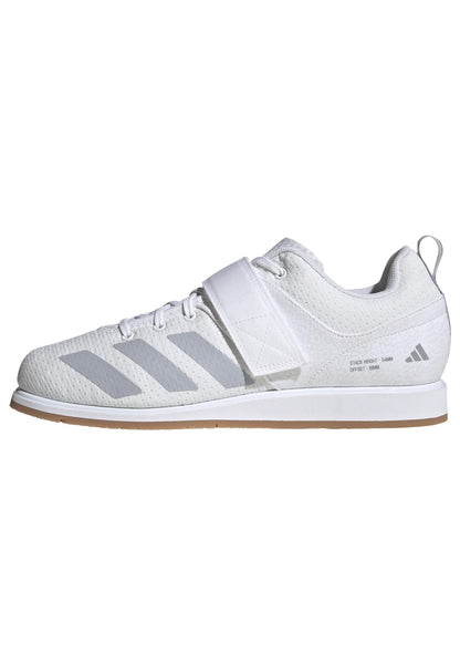 adidas Unisex-Adult Powerlift 5 Weightlifting, White/Halo Silver/Black, 9