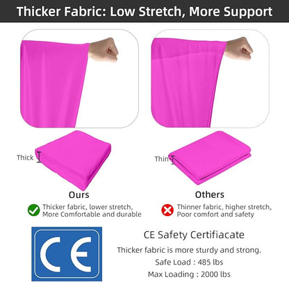 PRIOR FITNESS Aerial Silks Set, Professional Thicker Low Stretch Fabric 9/15/20 Yards Aerial Silk Swing Set with Hardware Guide, Yoga Starter Kit For Home, Aerial Yoga Hammock, Silks for Gymnastics, Antigravity Yoga, Inversion Exercise-All Levels