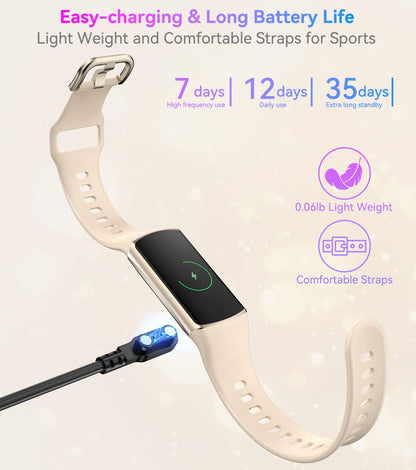 Smart Watch Fitness Tracker with 24/7 Heart Rate, Blood Oxygen Blood Pressure Monitor Sleep Tracker