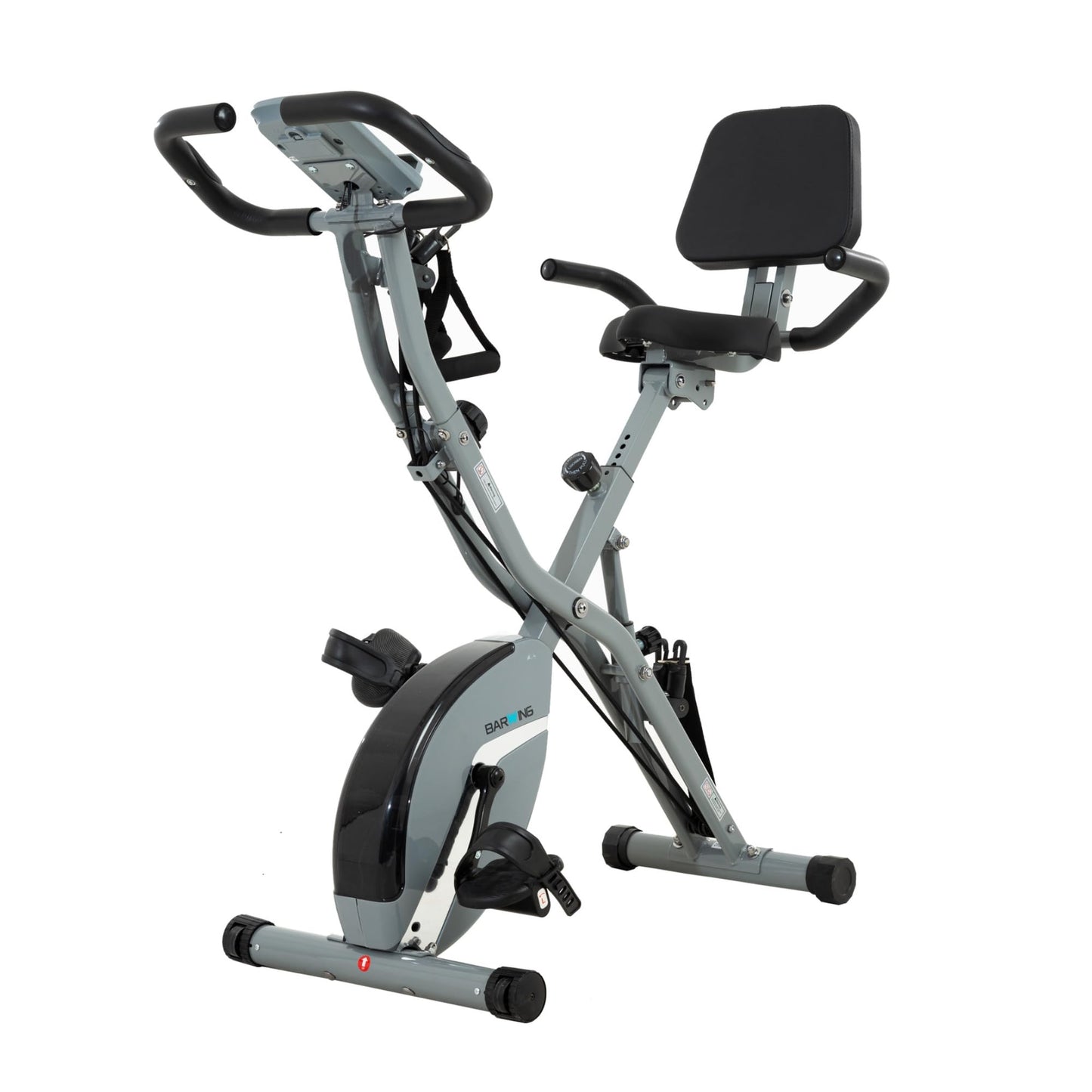 BARWING Stationary Exercise Bike for Home Workout, 5 IN 1 Foldable Indoor Cycling Bike for Seniors
