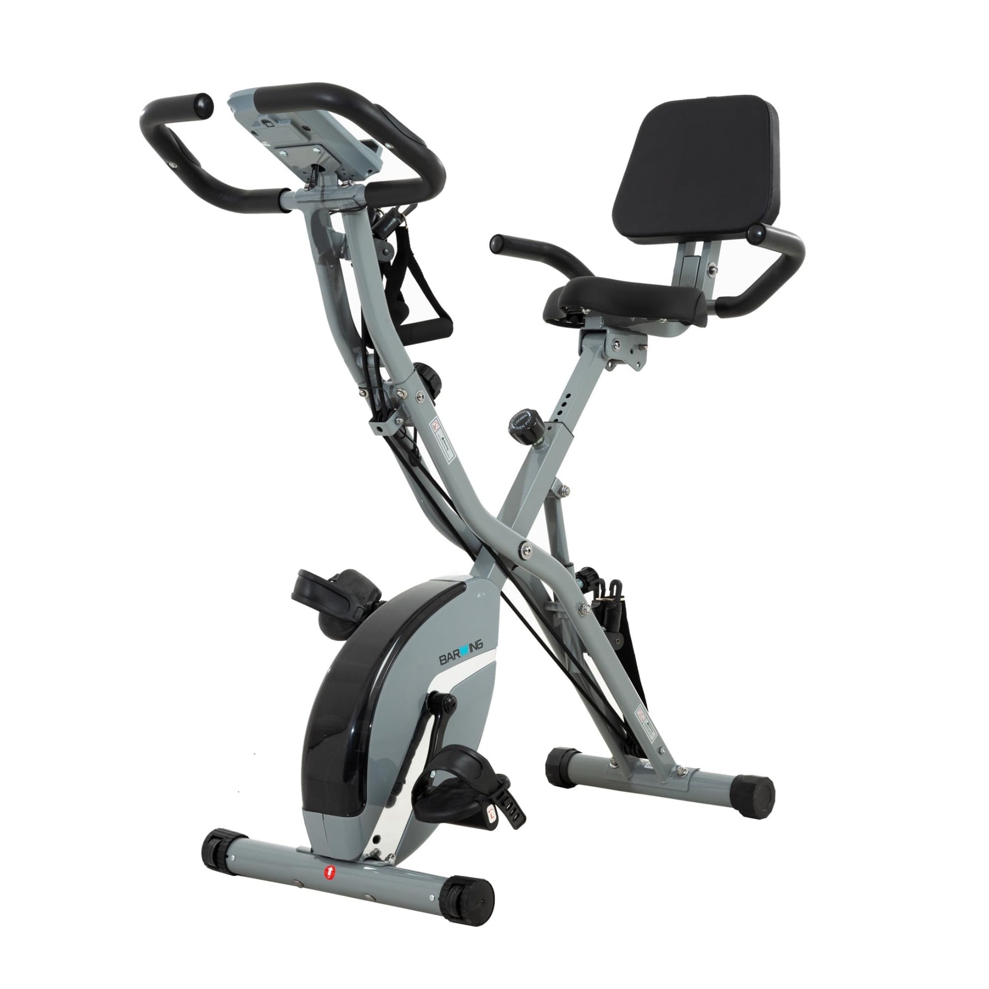 BARWING Stationary Exercise Bike for Home Workout, 5 IN 1 Foldable Indoor Cycling Bike for Seniors