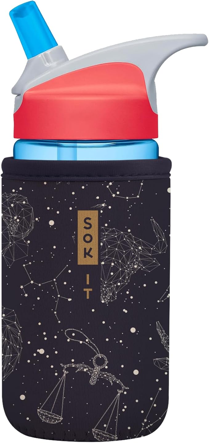 Sok It BotlSok Water Bottle Sleeve Insulated Neoprene Cover (Zodiac Sky, Fits 12oz CamelBak or Nalgene)