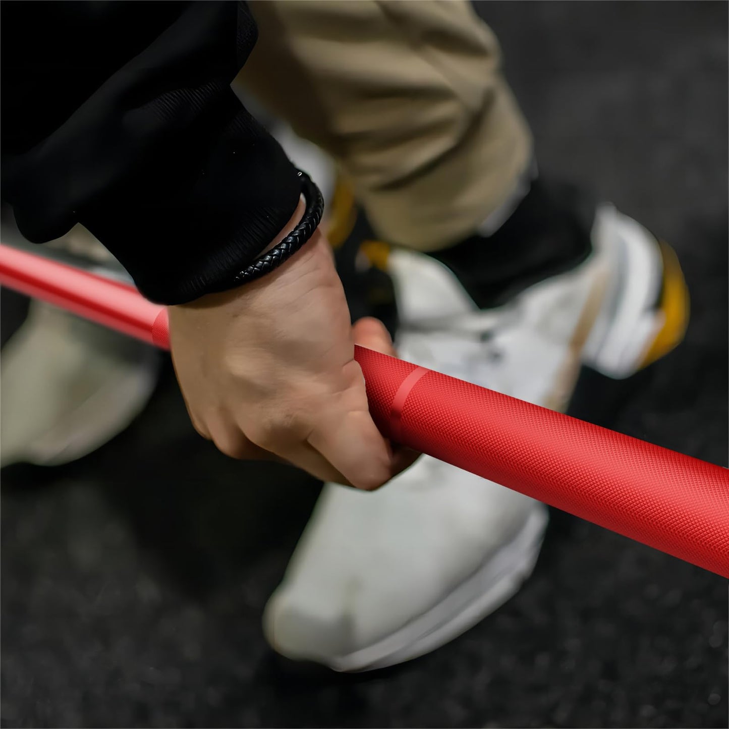 Mikolo 7ft Olympic Barbell, Barbell for Weightlifting and Powerlifting 45lb, Olympic Bar for