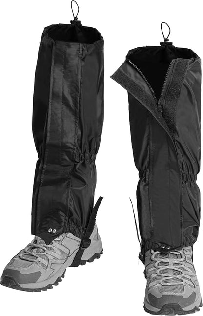 2PCS Gators for Hiking Boots-Gaiters for Hiking, Waterproof, Sandproof and Anti-Mosquito Bites for Muddy Ground, Desert and Garden