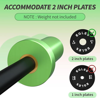 Egles Kids Barbell 5.5LB Mini Barbell Bar 4ft for Kid Women & Beginners Weighted Bar - Compatible with 2-Inch Weight Plates, for Strength Training Gym Weight Lifting, Multi-Color Training Bar