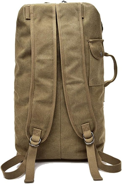 Large Capacity Travel Climbing Bag Tactical Military Duffel Bag Top Load Double Strap Canvas Backpack