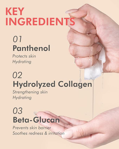 DERMAL Strawberry Collagen Essence Facial Mask Sheet 23g Pack of 10 - Pore Tightening & Sebum Control for Oily Skin, Hydrating Daily Skin Treatment Solution Sheet Mask