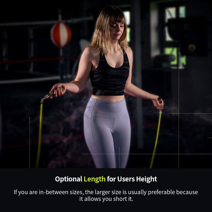 HEREROPE 1/4LB Weighted Jump Rope for Speed, Cardio, Boxing & Workout, Skipping Rope with