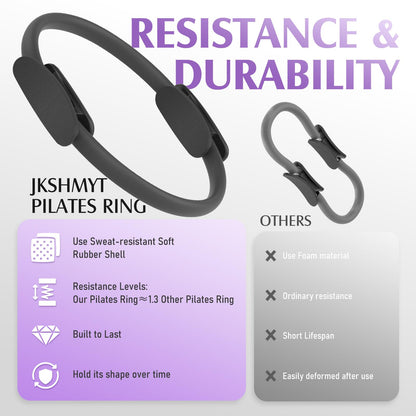 JKSHMYT Pilates Ring Fitness Circle for Women, Pilates Equipment – 14.5" Home Magic Exercise