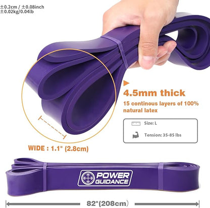 POWER GUIDANCE Pull Up Assist Bands - Stretch Resistance Band - Mobility Band - Powerlifting Bands - by Perfect for Body Stretching, Powerlifting, Resistance Training