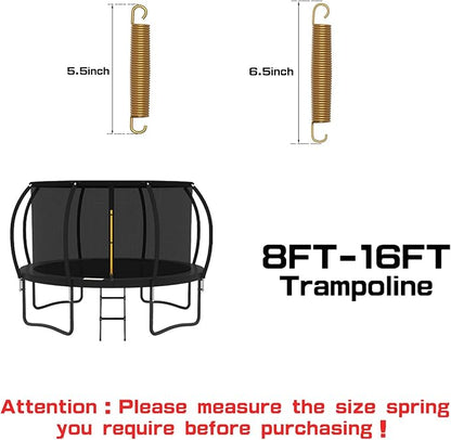 20pcs Trampoline Springs 5.5/6.5 Inch Heavy Duty Galvanized Steel High Tensile Replacement Kit with T-Hook,Trampoline Accessories