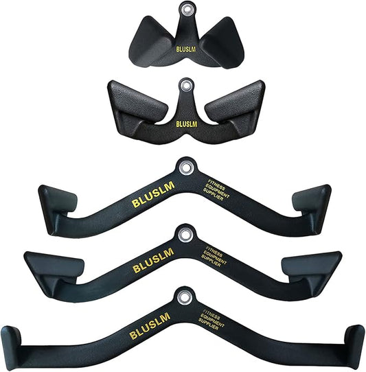 LAT Pull Down Bar for Cable Machine, LAT Pulldown Attachments T Bar V Bar Cable Attachment, Back